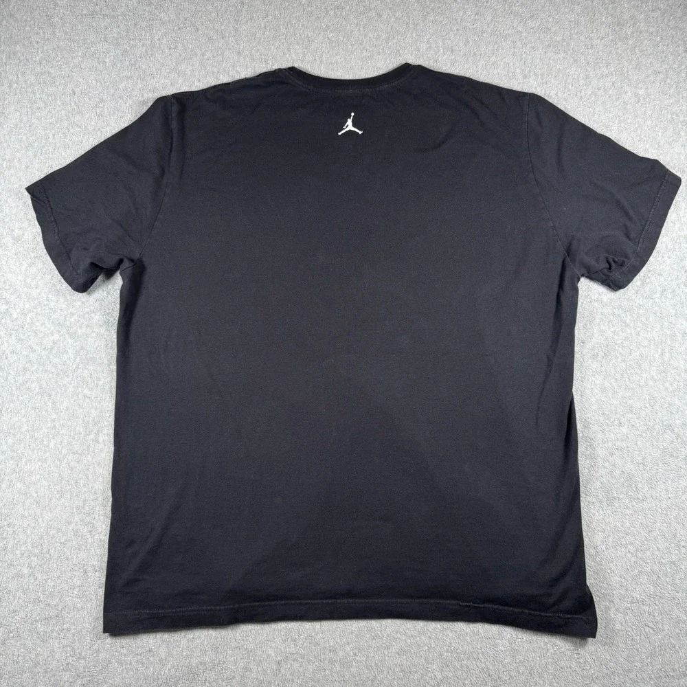 Jordan Jumpman Graphic T Shirt Black Distressed Basketball Nike Men's XXL